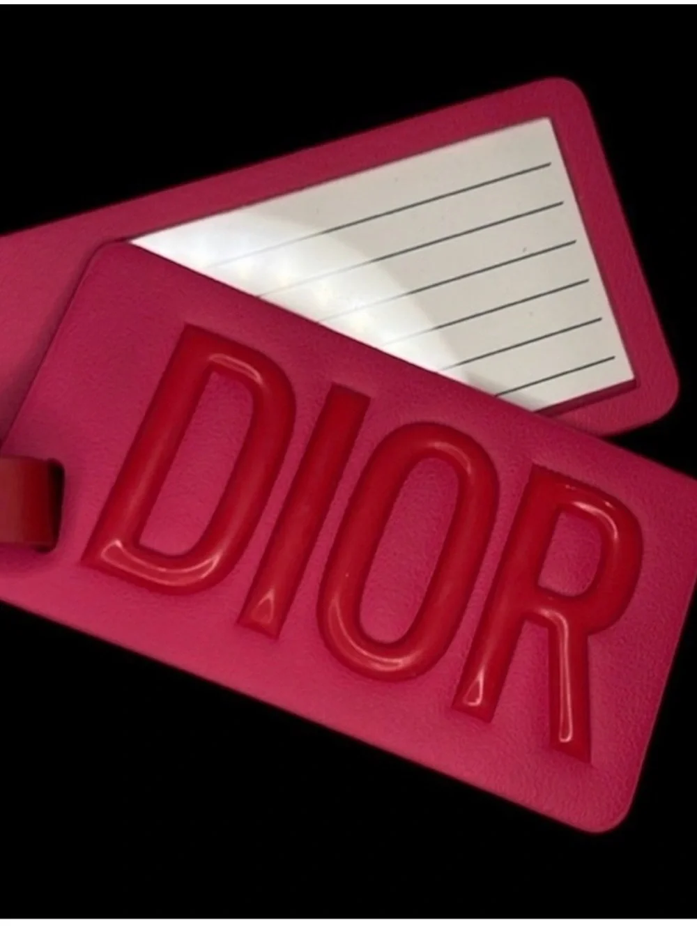 Christian Dior VIP Rouge 999 Travel Coffret Gift Set Mirror Tag Lipstick NIB